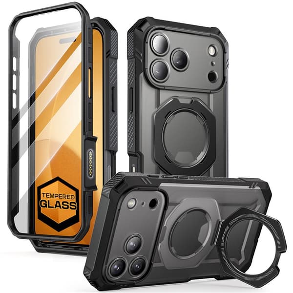 SUPCASE UB Grip Pro cover til Apple iPhone 17 Pro Max - Black