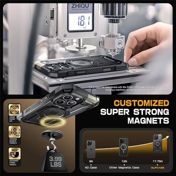 SUPCASE UB Grip deksel til Apple iPhone 16 Pro - Svart