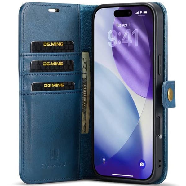 Wallet DG-Ming 2i1 til Apple iPhone 17 Pro - BlÃ¥