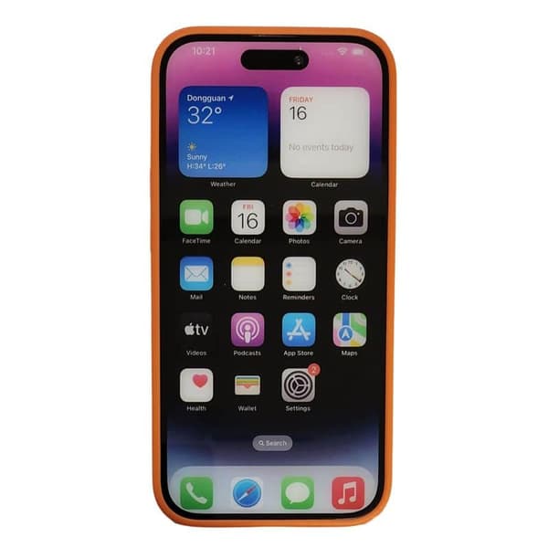 Rhombus deksel til Apple iPhone 14 Pro Max - Oransje