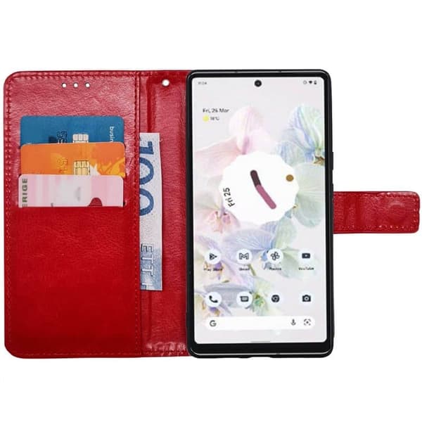 Wallet cover 3-kort til Google Pixel 7 - Rød