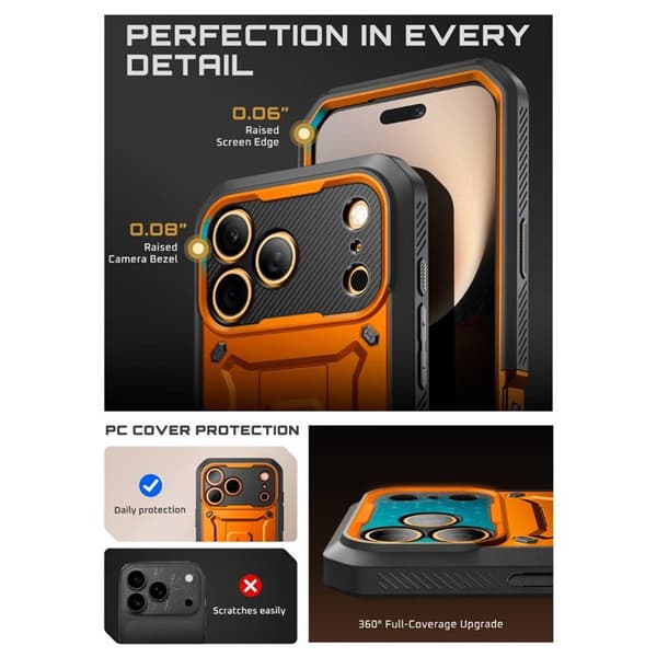 SUPCASE UB Pro deksel til Apple iPhone 17 Pro Max - Coral