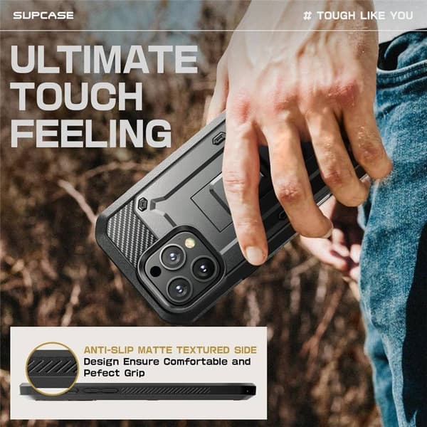 SUPCASE UB Pro kotelo Apple iPhone 16 Pro Max - Musta