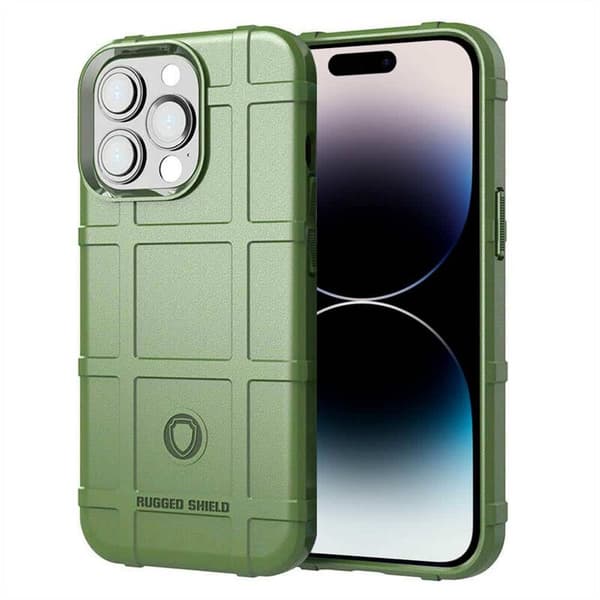 Rugged Shield cover til Apple iPhone 16 Pro Max - Army