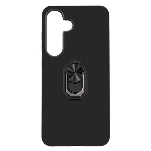 TPU ringcover til Samsung Galaxy S25 FE - Sort
