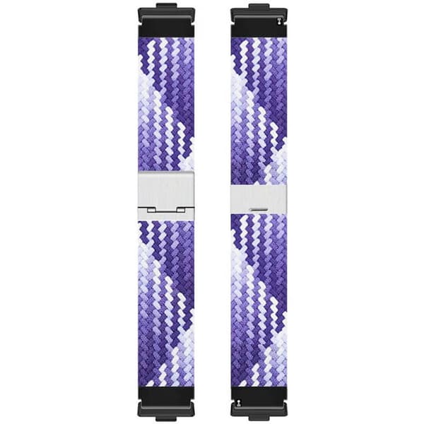 Flettet elastisk urrem til Huawei Watch Fit 5 - Gradient purple