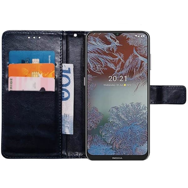 PlÃ¥nboksfodral 3-kort till Nokia G10 - MÃ¶rkblÃ¥