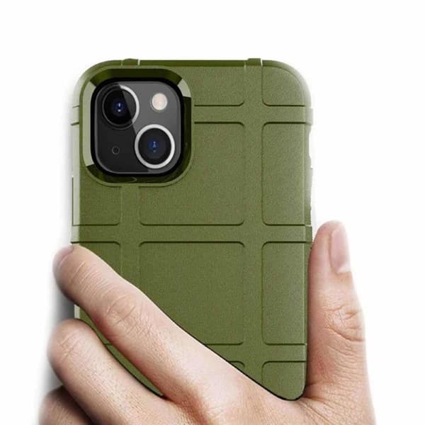 Rugged Shield skal till Apple iPhone 15 Plus - Army