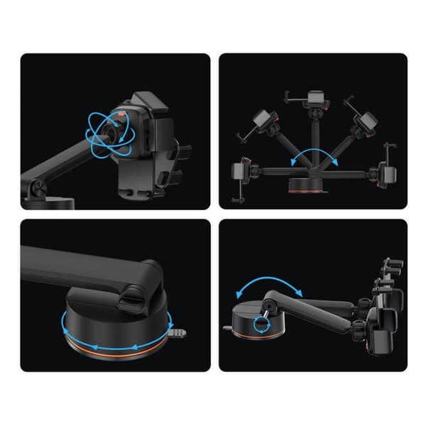 BASEUS Easy Control Pro Clamp Bilhållare - Svart