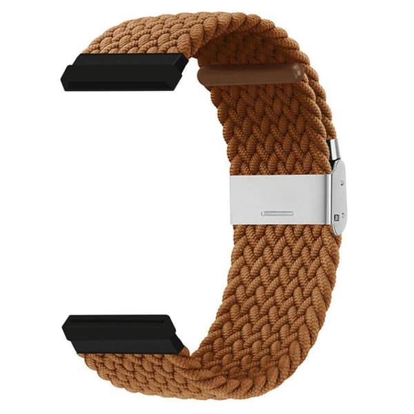 Flätat klockarmband till Fitbit Versa 4 - Brun