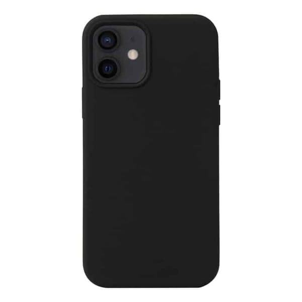 Liquid silikonisuoja Apple iPhone 12 - Musta