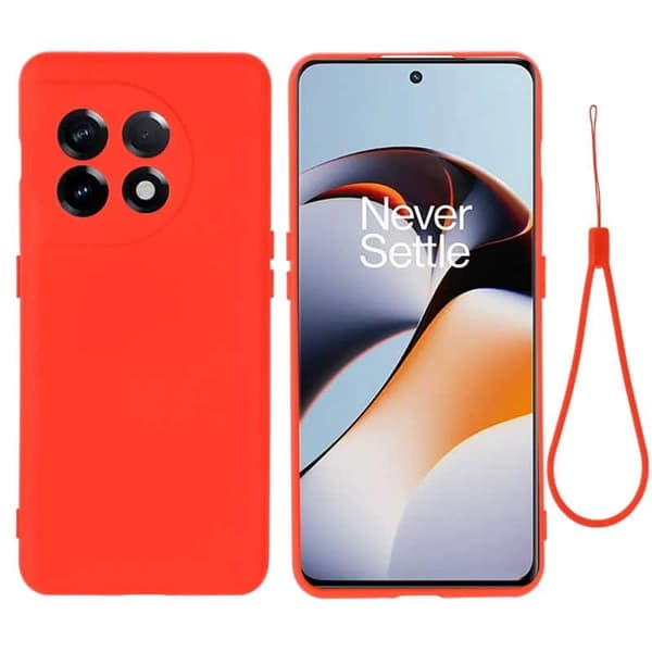 Liquid silikondeksel til OnePlus 11 - Rød