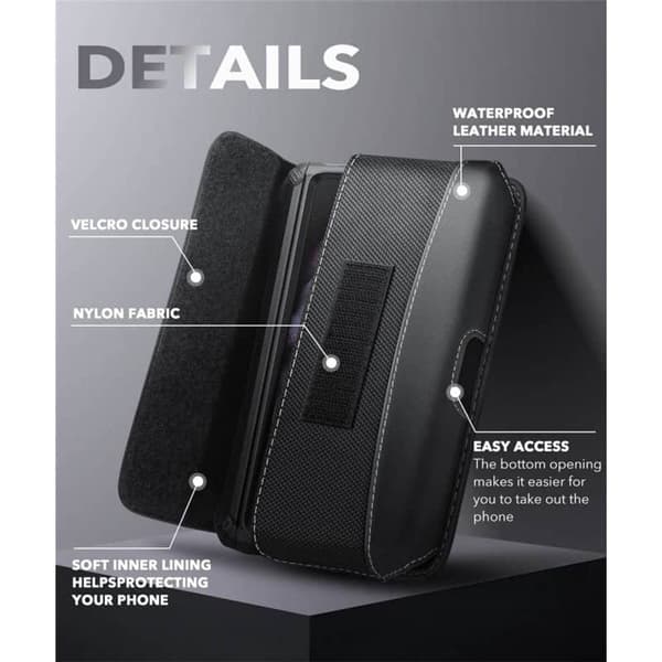 SUPCASE Belteveske til Samsung Galaxy Z Fold 4 - Sort