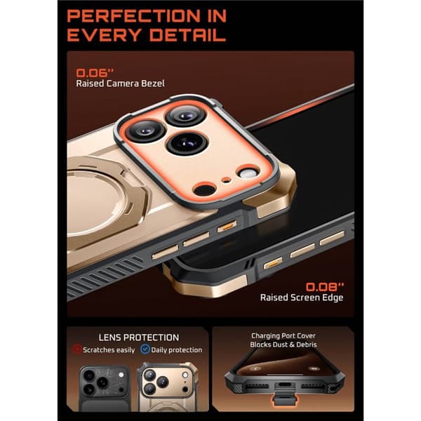 SUPCASE UB Grip deksel til Apple iPhone 17 Pro Max - Desert