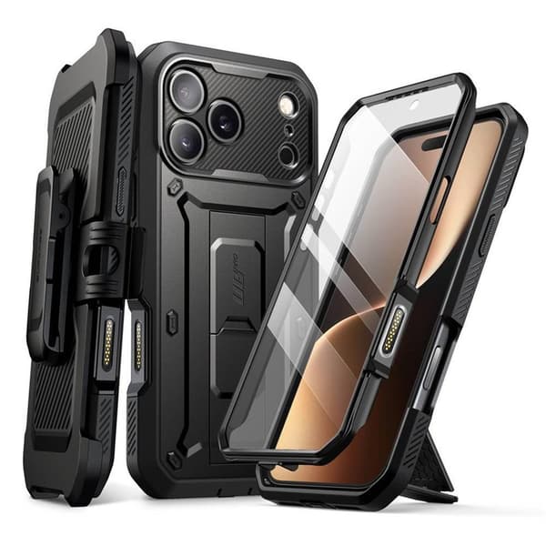 SUPCASE UB Pro deksel til Apple iPhone 17 Pro - Svart
