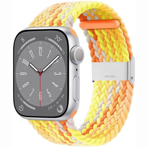 Flettet Urrem til Apple Watch 9 (41mm) - Gradient orange