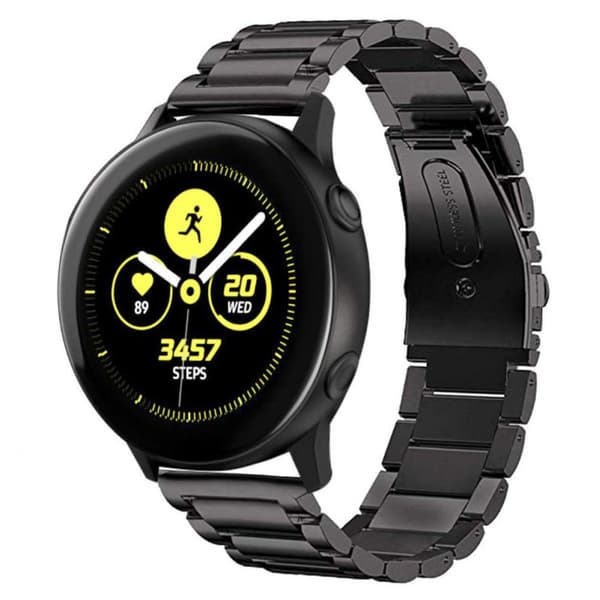 Urrem Rustfrit stÃ¥l til Samsung Galaxy Watch Active - Sort