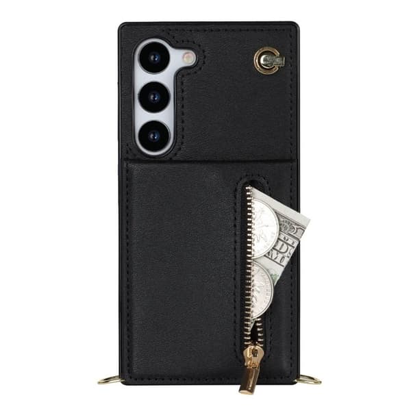 Zipper halskæde cover til Samsung Galaxy S24 FE - Sort