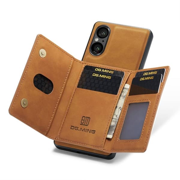 DG-Ming M2 deksel til Sony Xperia 5 V - Brun