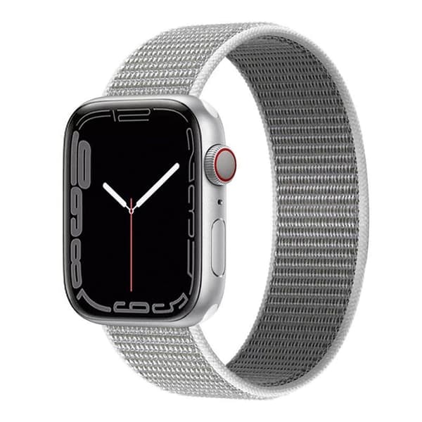 Nylon Urrem til Apple Watch 7 (45mm) - Seashell