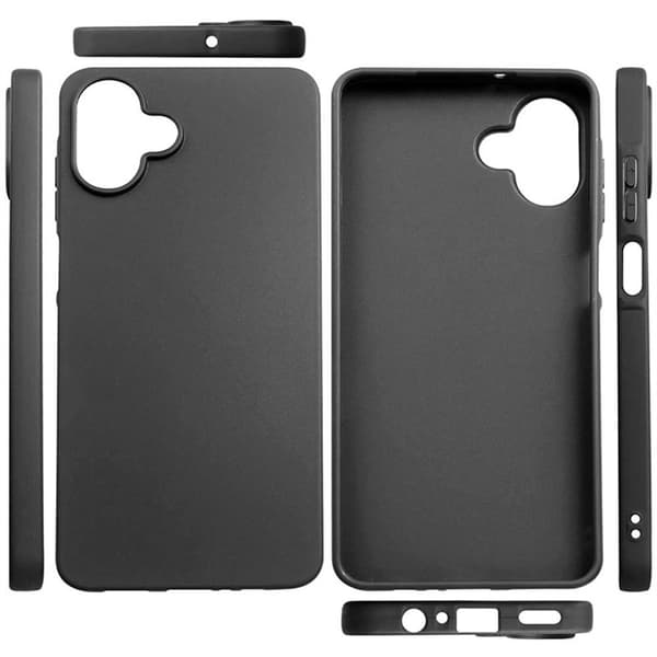 Silikone cover til Samsung Galaxy A07 4G - Sort