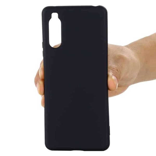 Liquid silikone cover til Sony Xperia 10 III - Sort