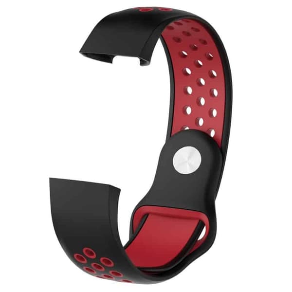 EBN Sport urrem til Fitbit Charge 3 - Sort / rÃ¸d