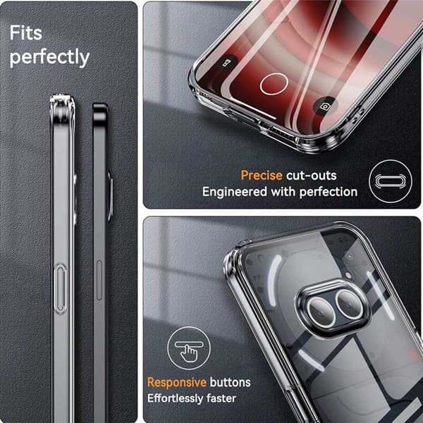 Silikonikotelo läpinäkyvä Nothing Phone 2a Plus