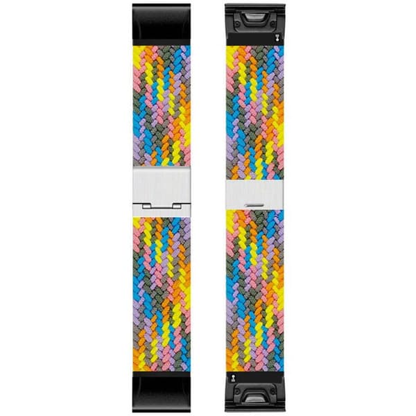 Punottu Kellon ranneke Garmin Instinct 3 (45mm) - Light Rainbow