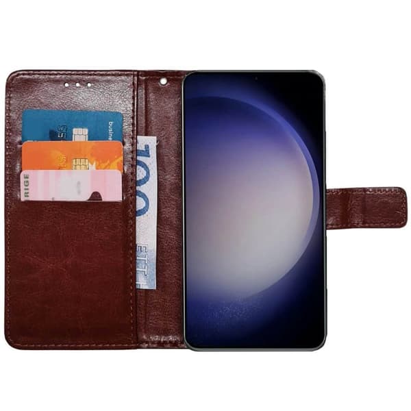 Wallet cover 3-kort til Samsung Galaxy S23 Plus - Brun