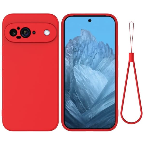 Liquid silikondeksel til Google Pixel 9 - China Red