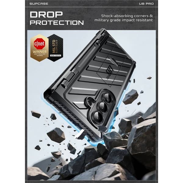 SUPCASE UB Pro deksel til Samsung Galaxy Z Fold 7 - Svart