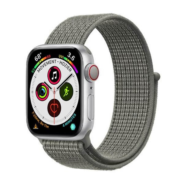 Nylon Urrem til Apple Watch 5 (40mm) - Spuce Fog