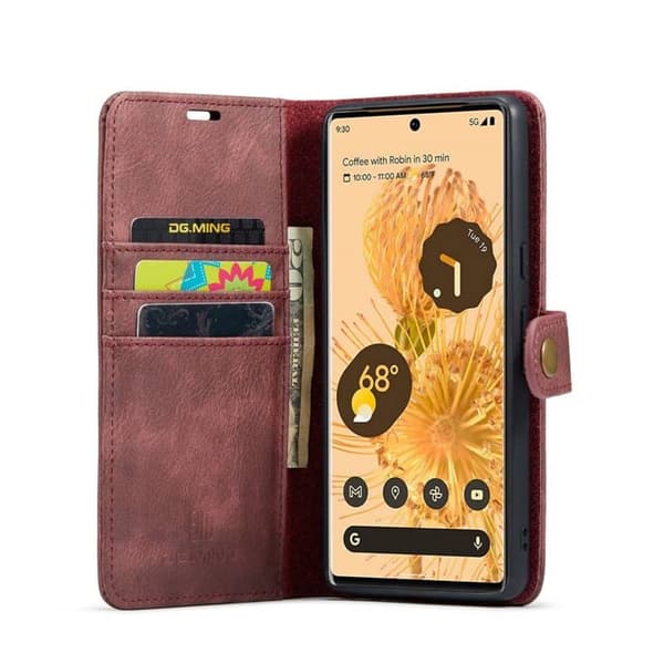 Wallet DG-Ming 2i1 til Google Pixel 8 Pro - RÃ¸d