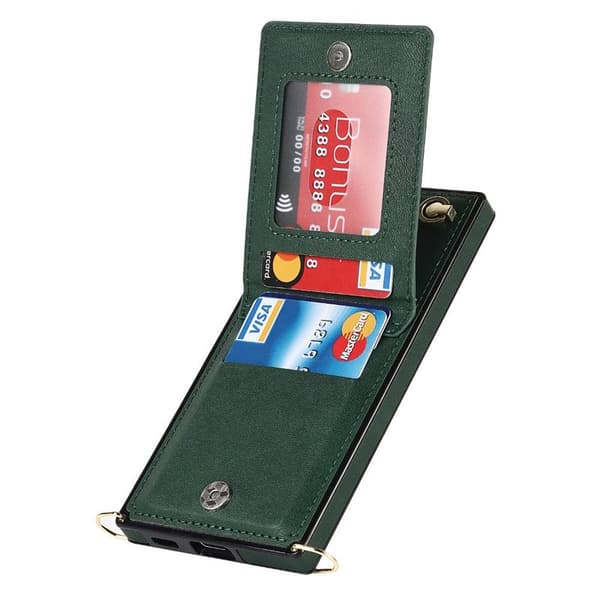 Zipper necklace case till Samsung Galaxy S24 Plus - GrÃ¶n