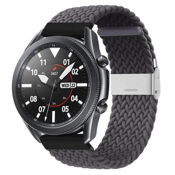 Flettet Elastisk urrem til Samsung Galaxy Watch 3 (41mm) - skygr