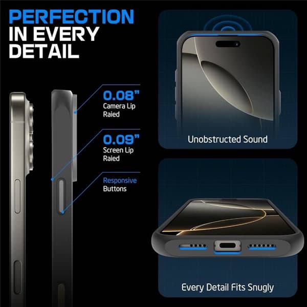 SUPCASE UB Mag cover til Apple iPhone 16 Pro - Grey