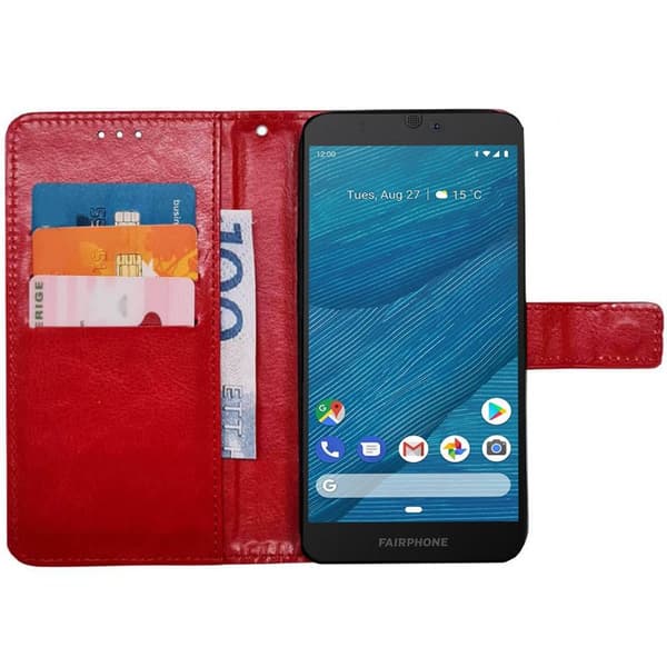 Plånboksfodral 3-kort till Fairphone 3 - Röd