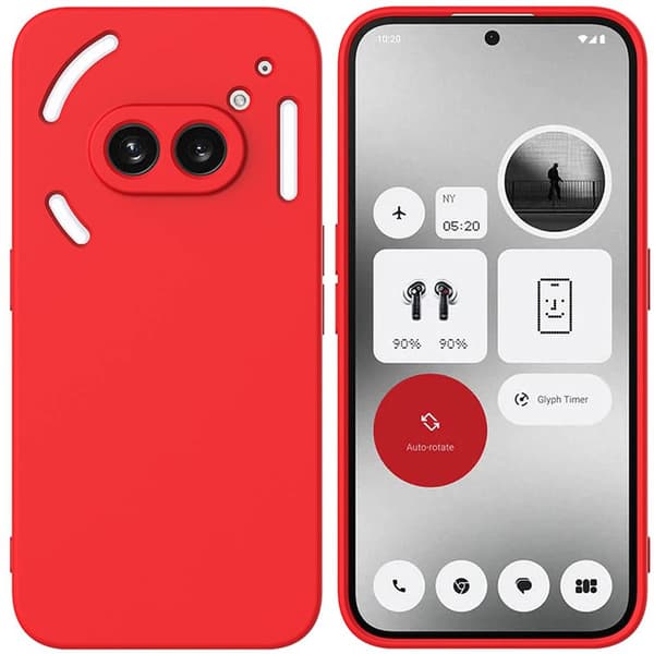 Liquid silikondeksel til Nothing Phone 2a Plus - China Red