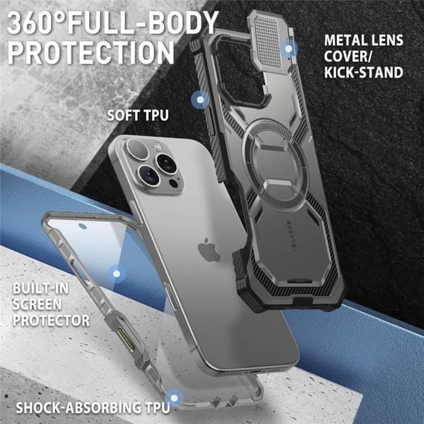 i-Blason Armorbox kotelo Apple iPhone 16 Pro Max - TiGray