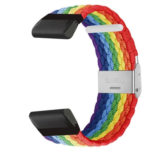 Flettet Urrem til Garmin Fenix 6X - Pride