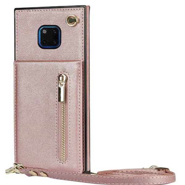 Zipper halskæde etui til Huawei Mate 20 Pro - Rose