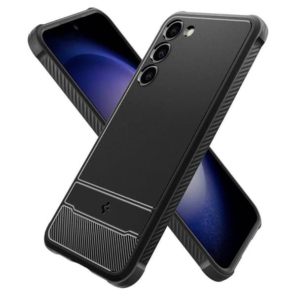 Spigen Rugged Armor cover til Samsung Galaxy S23 - Sort