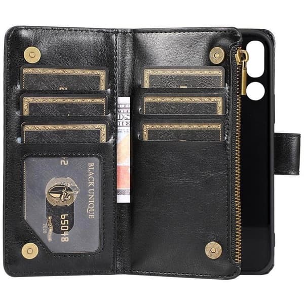 DoubleFlip Zipper 9-kort til Doro 8050 - Sort