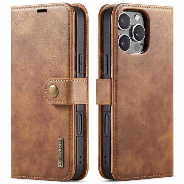 Wallet DG-Ming 2i1 til Apple iPhone 16 Pro Max - Brun