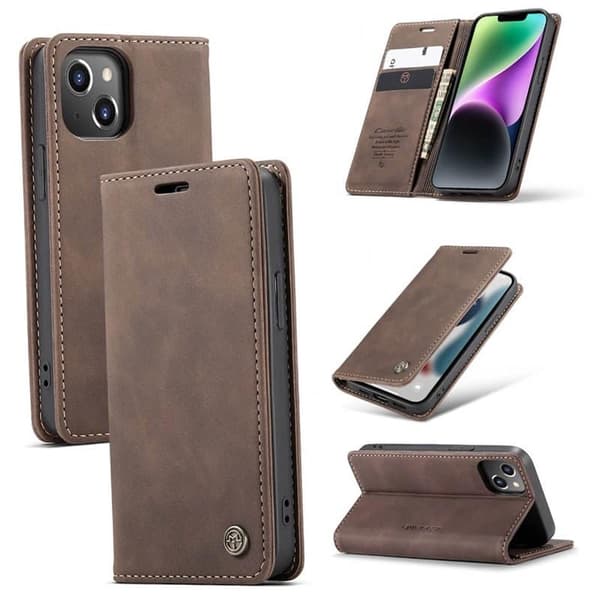 CaseMe mobildeksel 013 til Apple iPhone 14 - Coffee