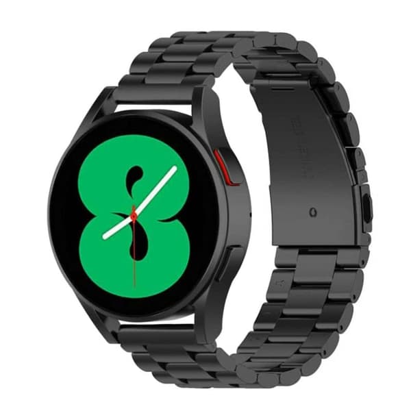 Urrem Rustfrit stÃ¥l til Samsung Galaxy Watch 4 (44mm) - Sort