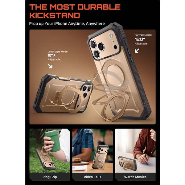 SUPCASE UB Grip Pro deksel til Apple iPhone 18 Pro - Desert