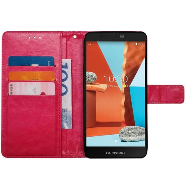 Wallet cover 3-kort til Fairphone 3 Plus - Lyserød