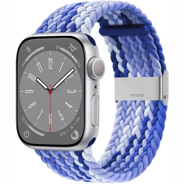 Punottu kellon ranneke Apple Watch 9 (45mm) - Gradient blue